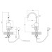 Проточний кран-водонагрівач кухонний для кухні Lidz Warm 056 LDWAR056WCR24984 White / Chrome